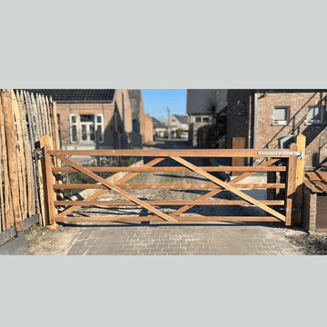 Hardhouten veldpoort - Natuurhout