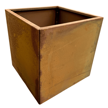 Plantenbak Cortenstaal - Natuurhout