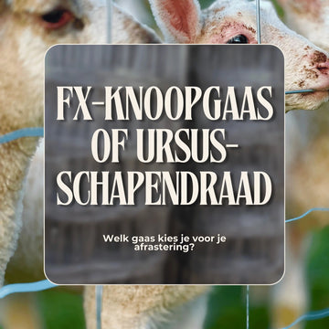 🐑 FX-knoopgaas of Ursus-draad – Welk gaas kies je voor je afrastering? - Natuurhout
