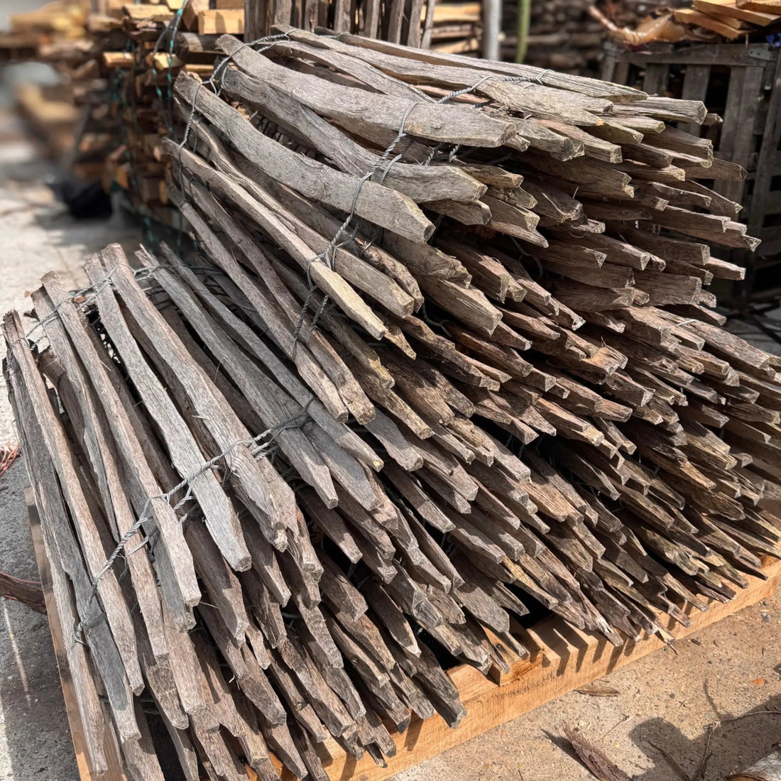 Hazelaar hekwerk 90cm (7/9cm) - Natuurhout