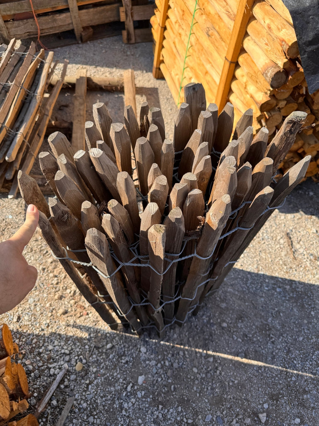 Kastanje hekwerk 100cm (4/5cm) - Natuurhout