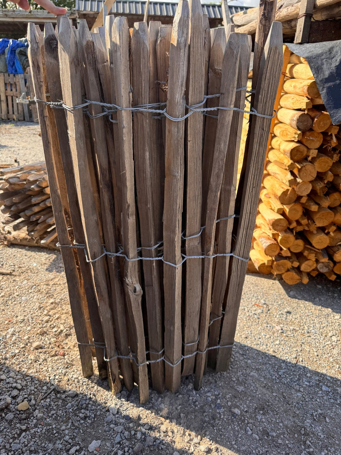 Kastanje hekwerk 100cm (4/5cm) - Natuurhout