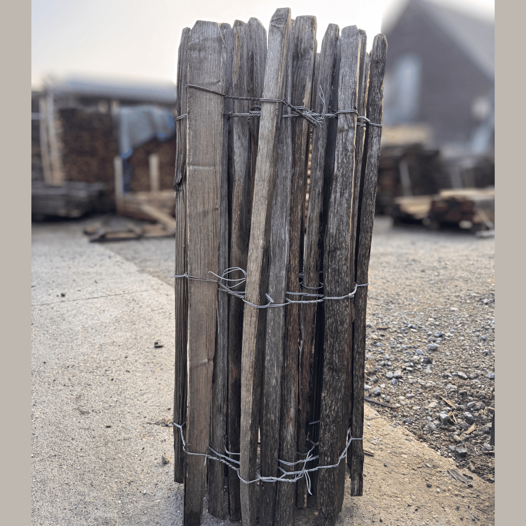 Kastanje hekwerk 1.00m (4/5cm) - 4.20m lengte - Natuurhout