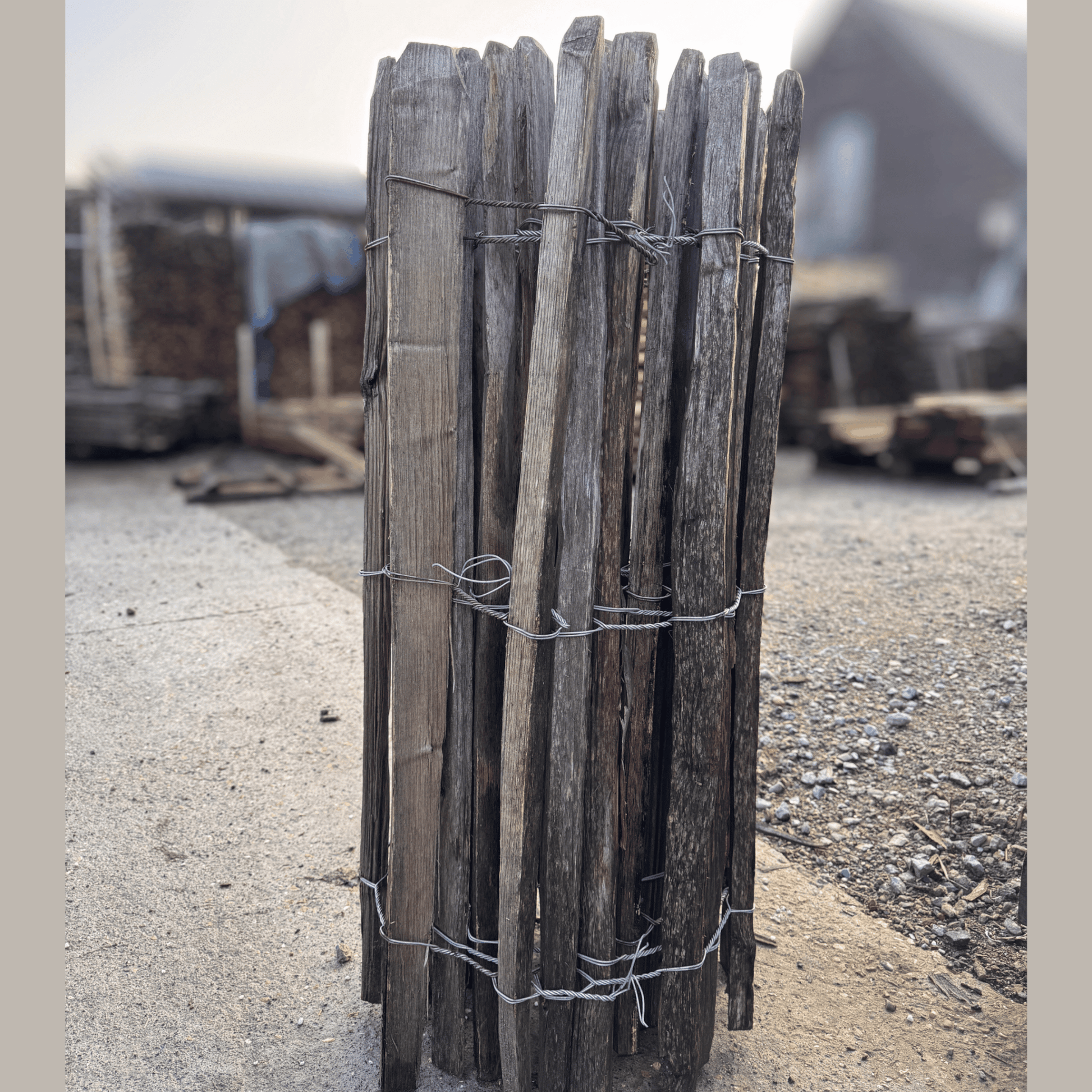 Kastanje hekwerk 1.00m (4/5cm) - 4.20m lengte - Natuurhout