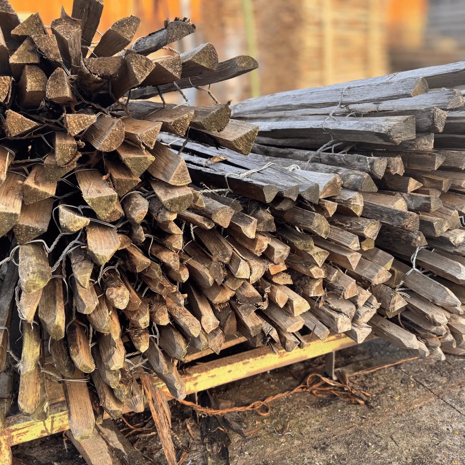 Kastanje hekwerk 1.80m (7/8cm) - 5 meter - Natuurhout