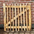Kastanje Poort Geschroefd - Natuurhout