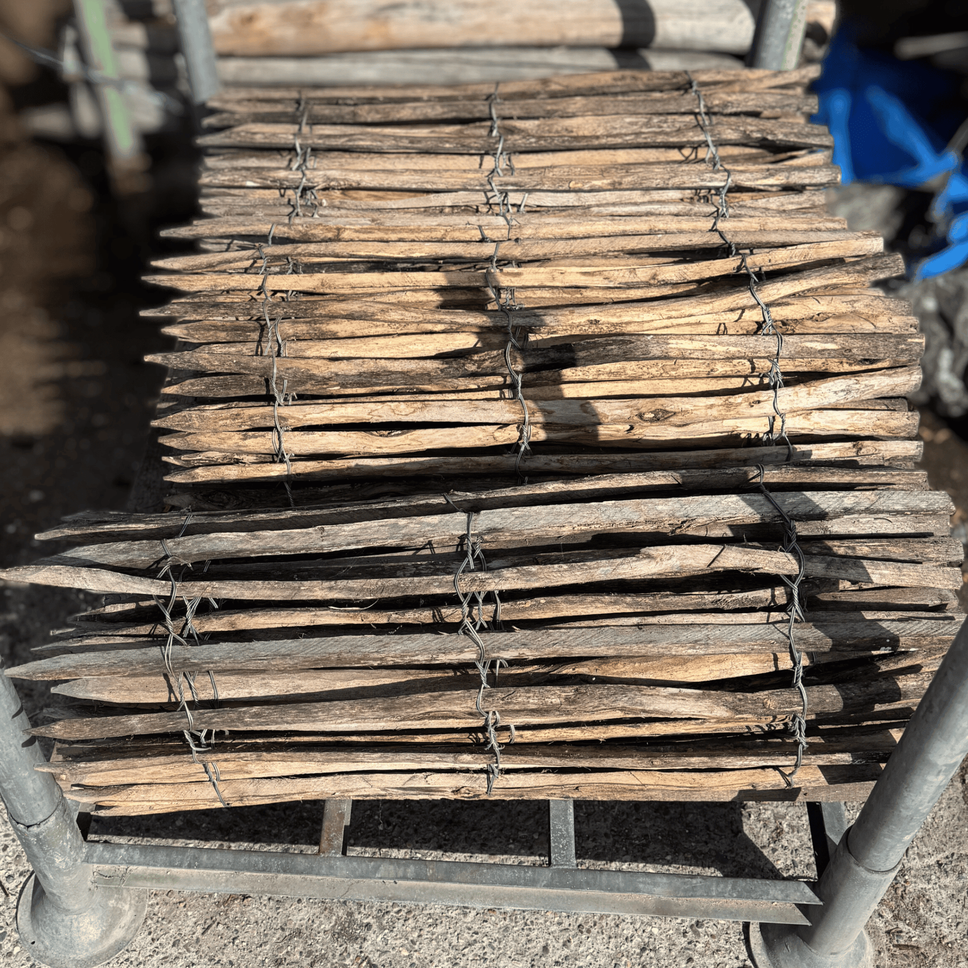 Robinia Hekwerk - 1.00m hoog (3/5cm) - Natuurhout