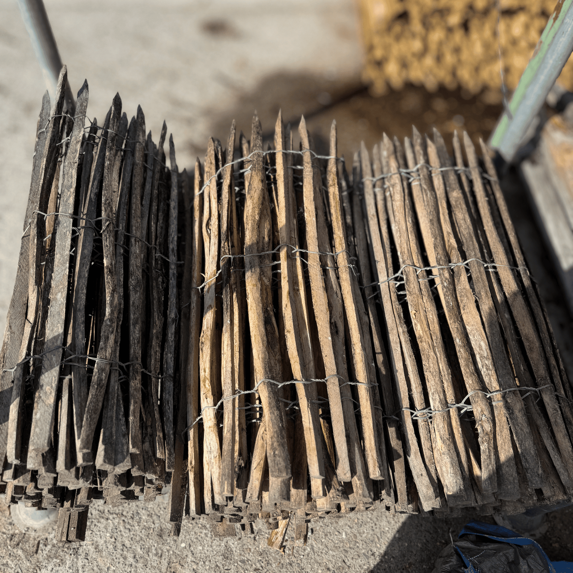 Robinia Hekwerk - 1.00m hoog (3/5cm) - Natuurhout