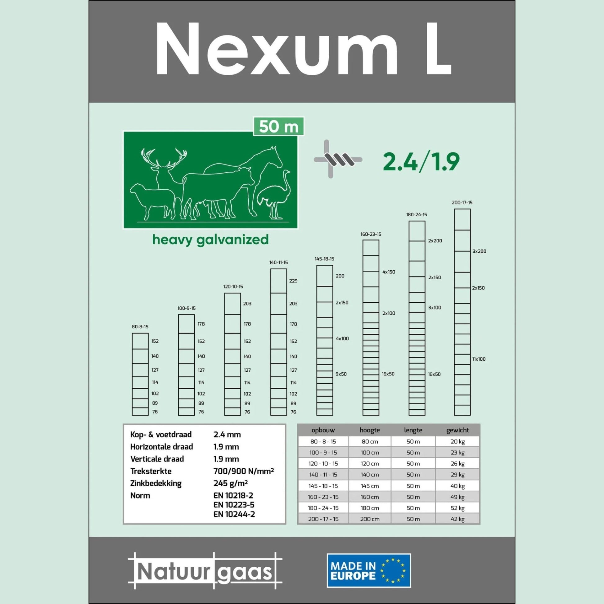 Schapengaas Nexum Licht - Natuurhout